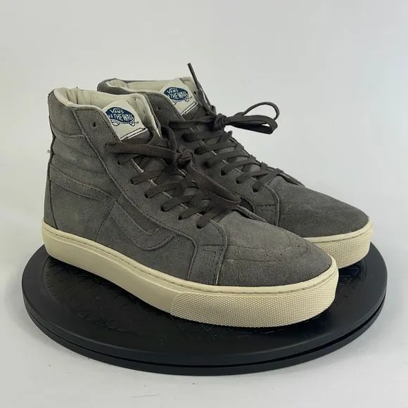 Vans California Sk8-Hi Premium Causal Skate Shoes Gray Suede Women’s Size 8