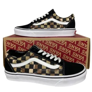 Vans Camouflage Sneakers Old Skool Women 7 Camo Checkerboard Shoes Sneaker