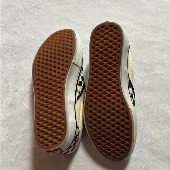 Vans Checkerboard Slip-On Shoes - Black and White DURACAP