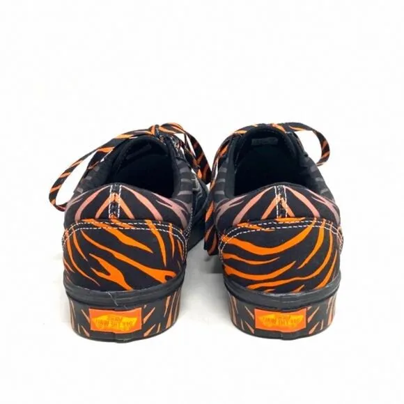 VANS ComfyCush Old Skool Canvas Black Orange Low VN0A5DYC9KH Women's Skate Shoes