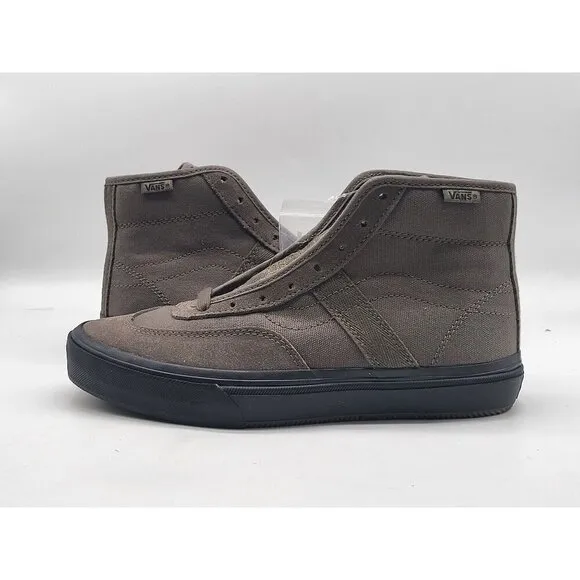 Vans Crockett High Skate Brown Green Suede Men Shoes Sneakers Size 6
