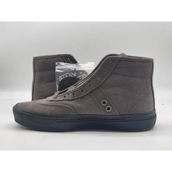 Vans Crockett High Skate Brown Green Suede Men Shoes Sneakers Size 6