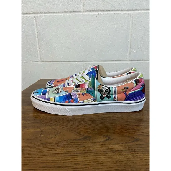 Vans Era Loteria Patch Skate Shoes‎ Men's Size 11/Women's 12.5 Multi &amp; White NEW