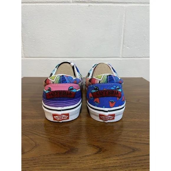 Vans Era Loteria Patch Skate Shoes‎ Men's Size 11/Women's 12.5 Multi &amp; White NEW