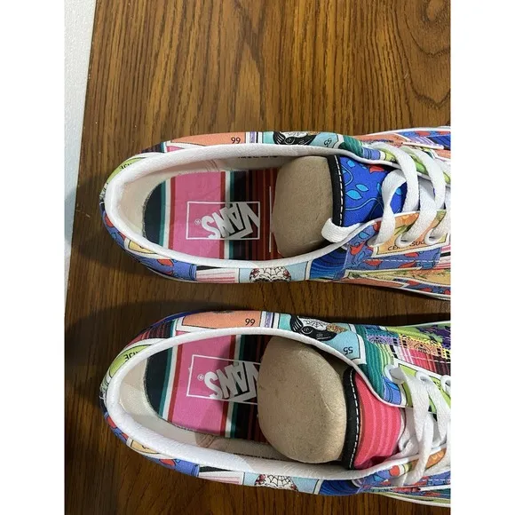Vans Era Loteria Patch Skate Shoes‎ Men's Size 11/Women's 12.5 Multi &amp; White NEW