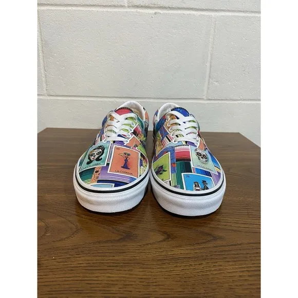 Vans Era Loteria Patch Skate Shoes‎ Men's Size 11/Women's 12.5 Multi &amp; White NEW