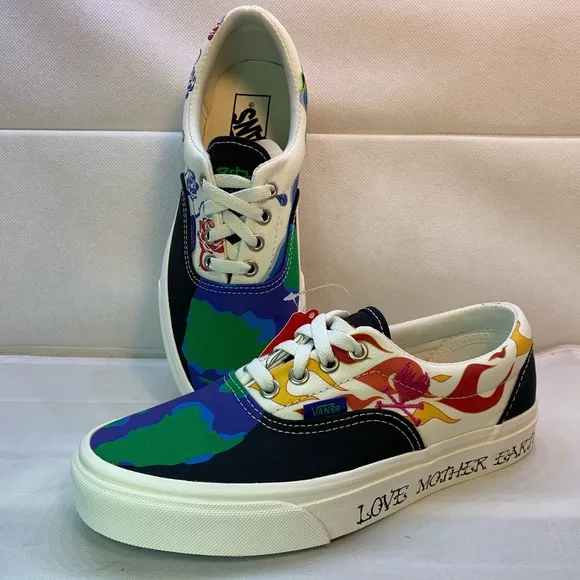 Vans Era Mother Earth Edition Lace Up Skate Shoes.