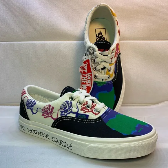 Vans Era Mother Earth Edition Lace Up Skate Shoes.