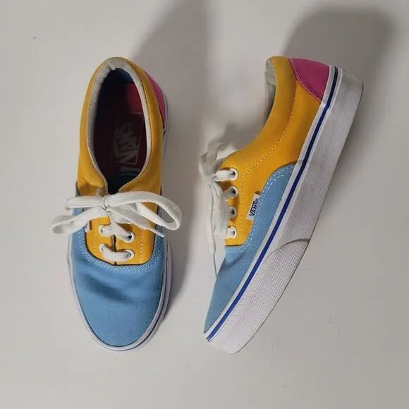 Vans Era Bright Color Blocked Skate Shoes