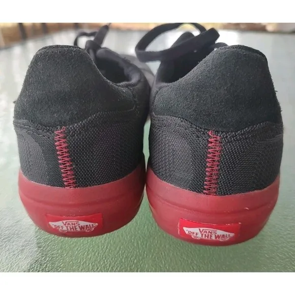 Vans EVDNT Ultimate Waffle Skate Men Sz 8/Women Sz 9.5 Sneakers Shoes Black Red