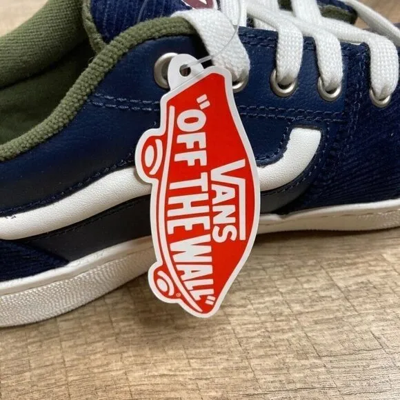 VANS FAIRLANE Corduroy Mix Skate Shoes Men's Sz 9.5, Womens Sz 11 Sneakers NEW