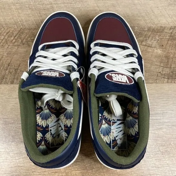 VANS FAIRLANE Corduroy Mix Skate Shoes Men's Sz 9.5, Womens Sz 11 Sneakers NEW