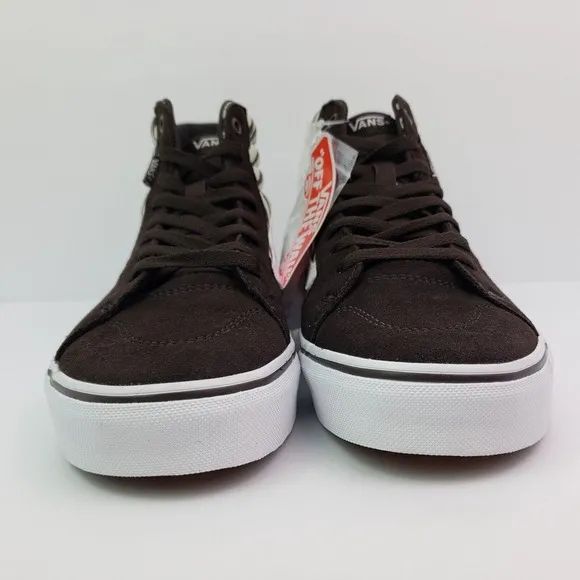 Vans Filmore Sk8 HI Womens Size 8.5 Satin Tiger Brown White Skate Sneaker Shoes
