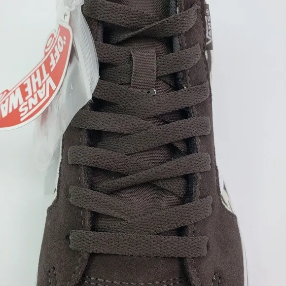 Vans Filmore Sk8 HI Womens Size 8.5 Satin Tiger Brown White Skate Sneaker Shoes
