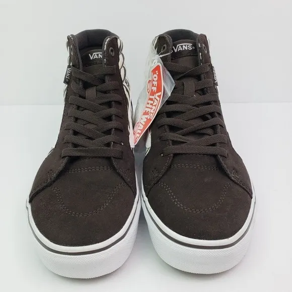 Vans Filmore Sk8 HI Womens Size 8.5 Satin Tiger Brown White Skate Sneaker Shoes
