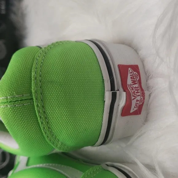 Vans  green and white old skool neon