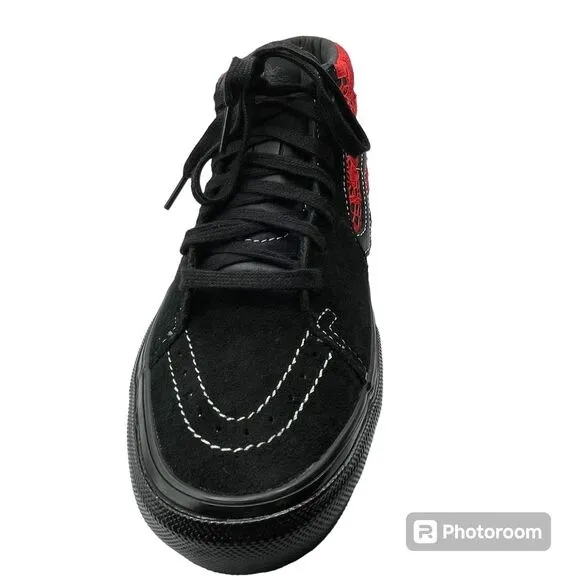 VANS Grosso Mid Premier 3D Skate‎ Shoes Sz 8.5 Unisex Red Lace/Black
