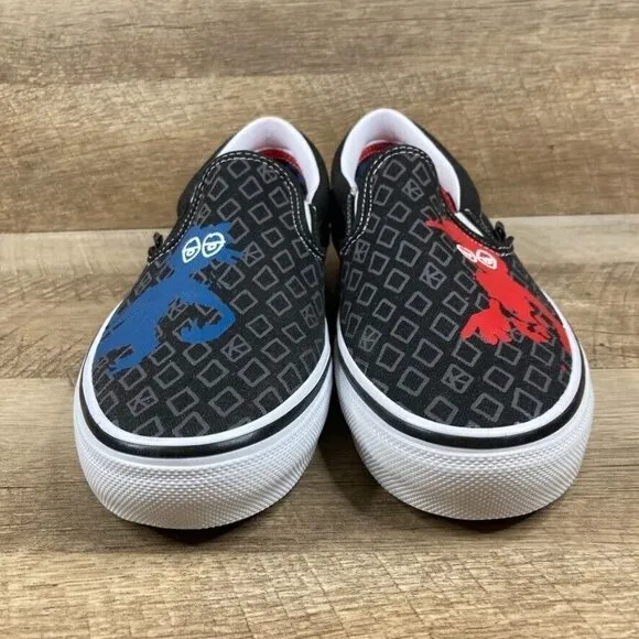 Vans Krooked By Natas For Ray Barbee Slip On Skate Shoes Mens 8.5 Womens 10 NEW