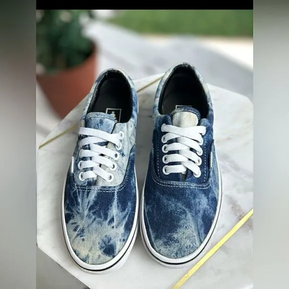 Vans Limited Edition Acid Wash Jean / Denim Shoes Sneakers Size 6.5 Men 8 Women