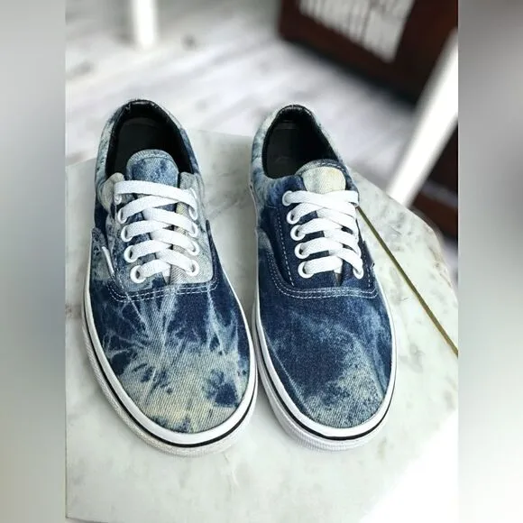 Vans Limited Edition Acid Wash Jean / Denim Shoes Sneakers Size 6.5 Men 8 Women