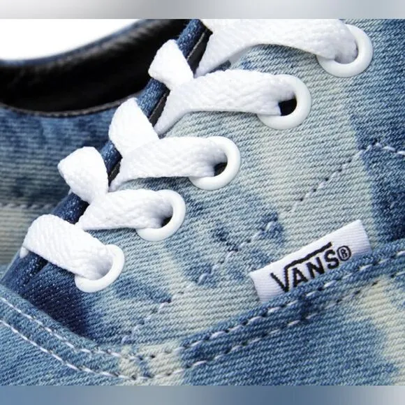 Vans Limited Edition Acid Wash Jean / Denim Shoes Sneakers Size 6.5 Men 8 Women