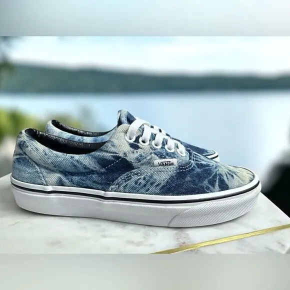 Vans Limited Edition Acid Wash Jean / Denim Shoes Sneakers Size 6.5 Men 8 Women