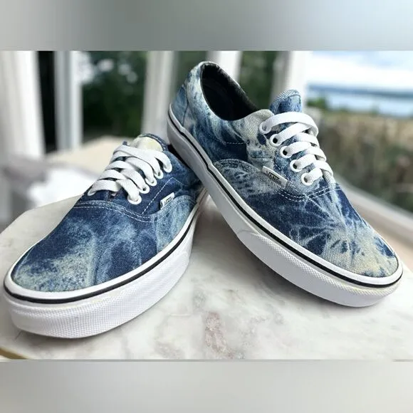 Vans Limited Edition Acid Wash Jean / Denim Shoes Sneakers Size 6.5 Men 8 Women