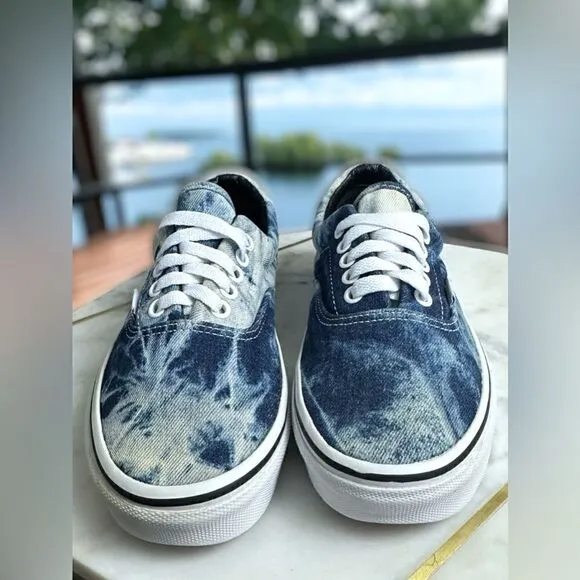 Vans Limited Edition Acid Wash Jean / Denim Shoes Sneakers Size 6.5 Men 8 Women