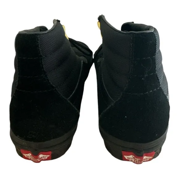 Vans Marvel Black Panther Sk8‎ Hi Womens Size 6 Black Suede Sneakers Shoes