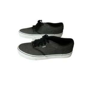 VANS MENS ATWOOD TEXTILE BLACK/ORION SKATE SHOES LACE UP SIZE 9 1/2 LIKE NEW