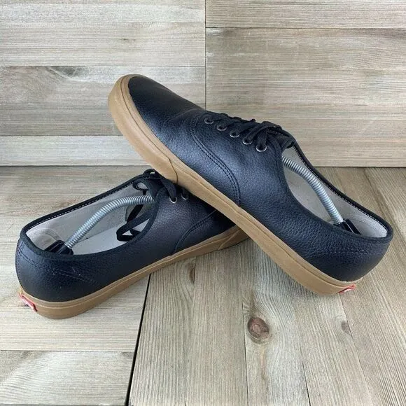 Vans Men's Atwood Black Canvas w/ Brown Gum Sole Skate Shoes size US 15‎ W