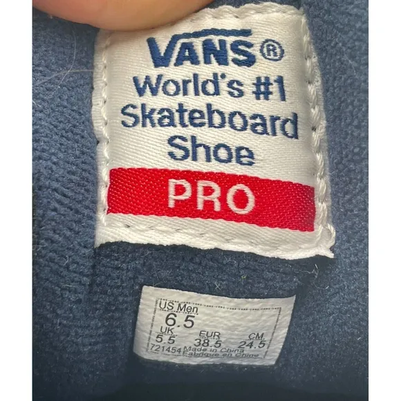 Vans Mens Off The Wall Pro Rowley Skate Shoes Sneakers UltraCush Blue Sz US 6.5