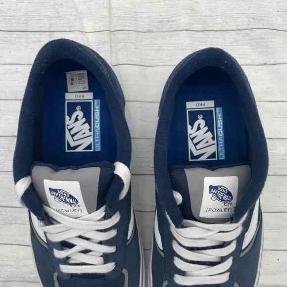 Vans Mens Off The Wall Pro Rowley Skate Shoes Sneakers UltraCush Blue Sz US 6.5