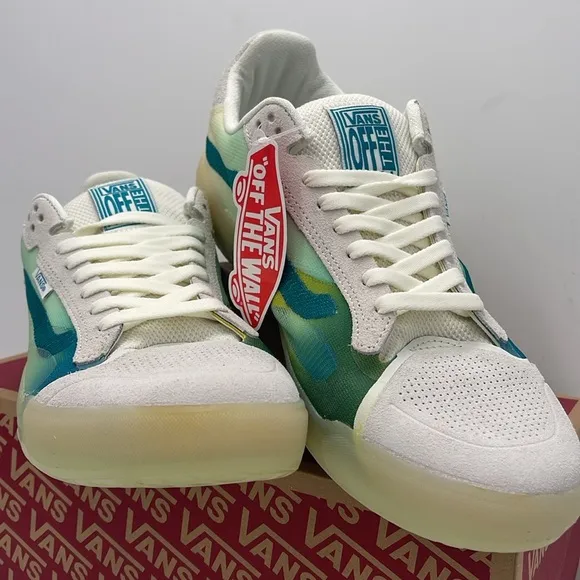 Vans Men's White and Green Sneakers Evdnt UltimateGradient White MlVN0A5DY7J5K