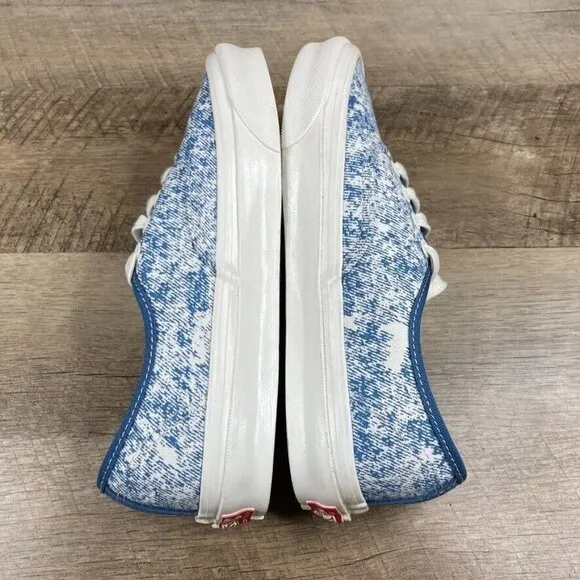 VANS OG Authentic LX Acid Wash Navy Marshmallow Skate Shoes Women's Size 6.5 NEW