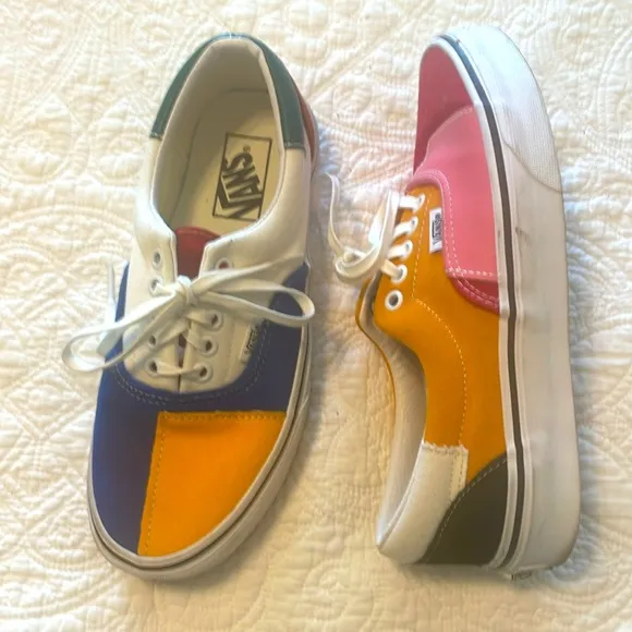 VANS Old Skool 70’s Inspired Colorblock Lace Up Shoes NWOT
