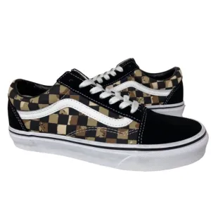 Vans Old Skool Camouflage Checkerboard Shoes Black