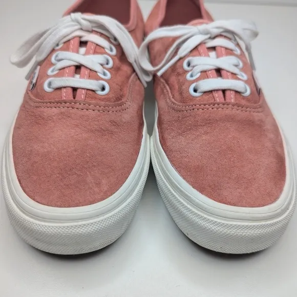 Vans Old Skool Premium Authentic 44  HEIQ Eco Dry suede pink coral women's 8.5