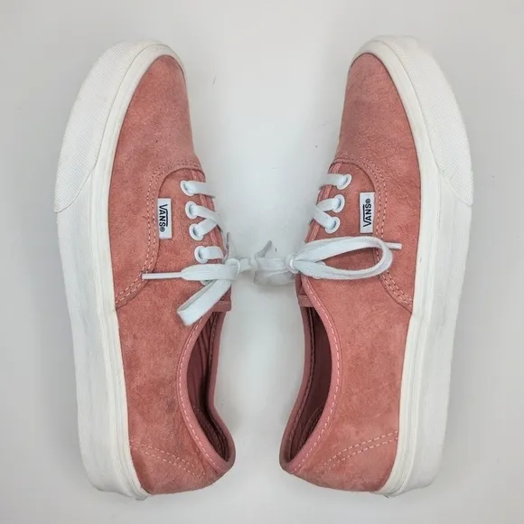 Vans Old Skool Premium Authentic 44  HEIQ Eco Dry suede pink coral women's 8.5