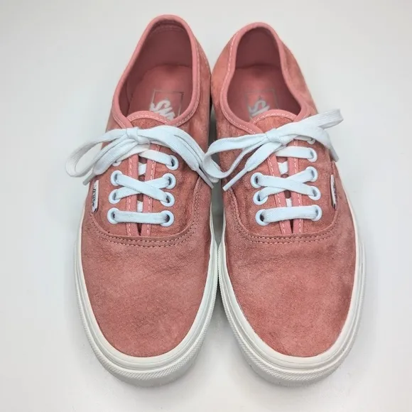 Vans Old Skool Premium Authentic 44  HEIQ Eco Dry suede pink coral women's 8.5