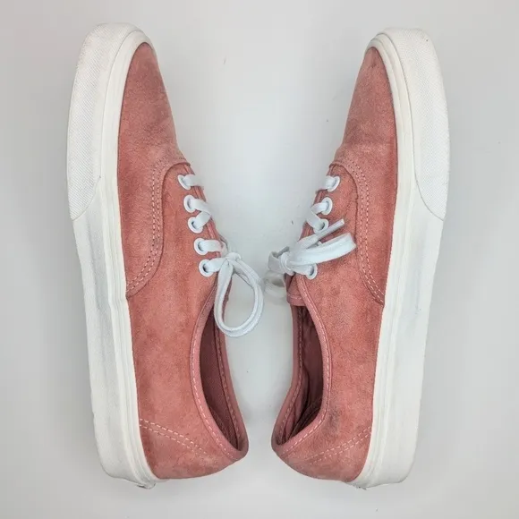 Vans Old Skool Premium Authentic 44  HEIQ Eco Dry suede pink coral women's 8.5