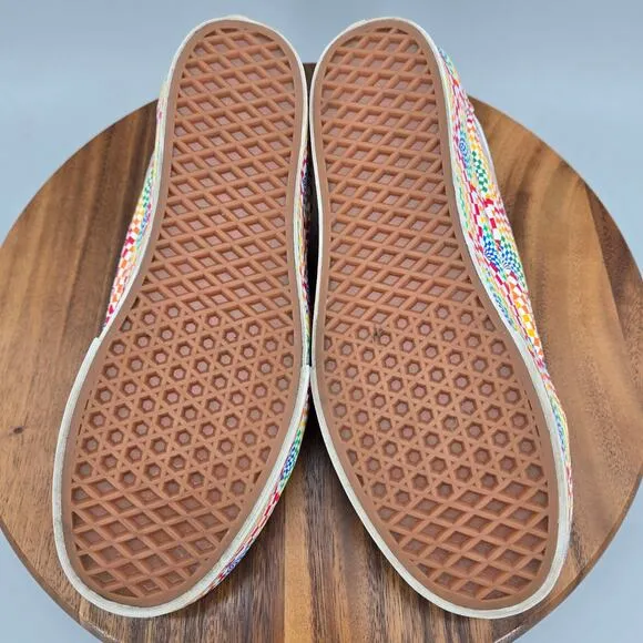 Vans Old Skool Pride Shoes Men 9.5 Multicolor Platform Low Top Athletic Sneakers