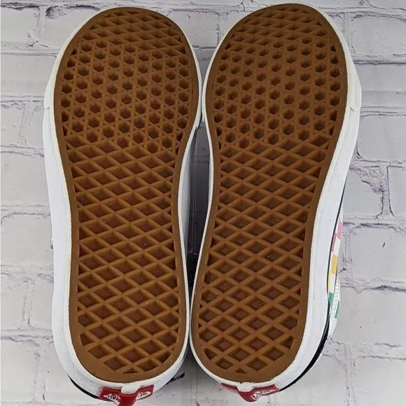 Vans Old Skool Rainbow Checkerboard Skate Shoes Sneakers