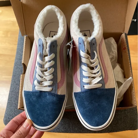 VANS Old Skool Sherpa Platform Skate Sneakers Shoes