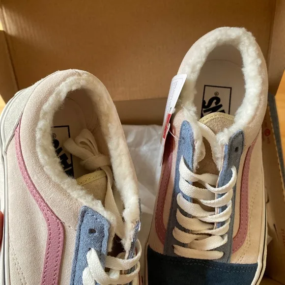 VANS Old Skool Sherpa Platform Skate Sneakers Shoes