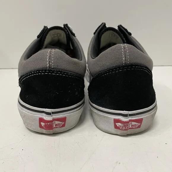 Vans Old Skool Skateboard Sneaker Skate Shoes Men’s 11.5 Black Pewter