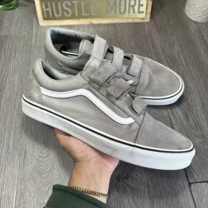 Vans Old Skool V Triple Strap Men's Size 13 Gray Suede Skate Shoes OTW 721356