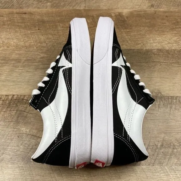 VANS Old Skool Warp Black True White Sneaker Skate Shoes Mens 5.5 Womens 7 NEW