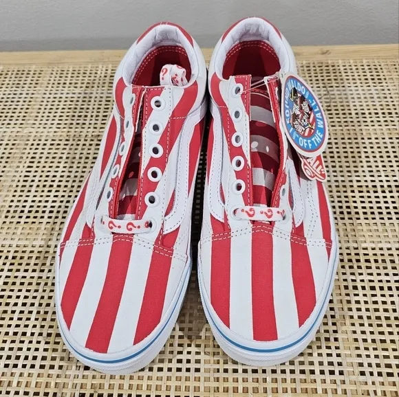 Vans Old Skool, (Where's Waldo?) International Stripes, Unisex M5.5, W7, NWT