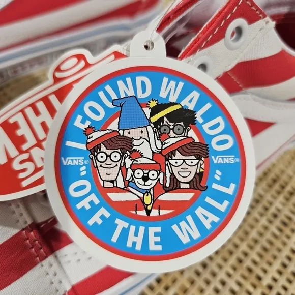 Vans Old Skool, (Where's Waldo?) International Stripes, Unisex M5.5, W7, NWT